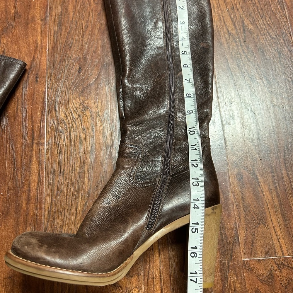 Vintage Gianni Bini Loden zip up knee high heeled boots - Picture 11 of 11
